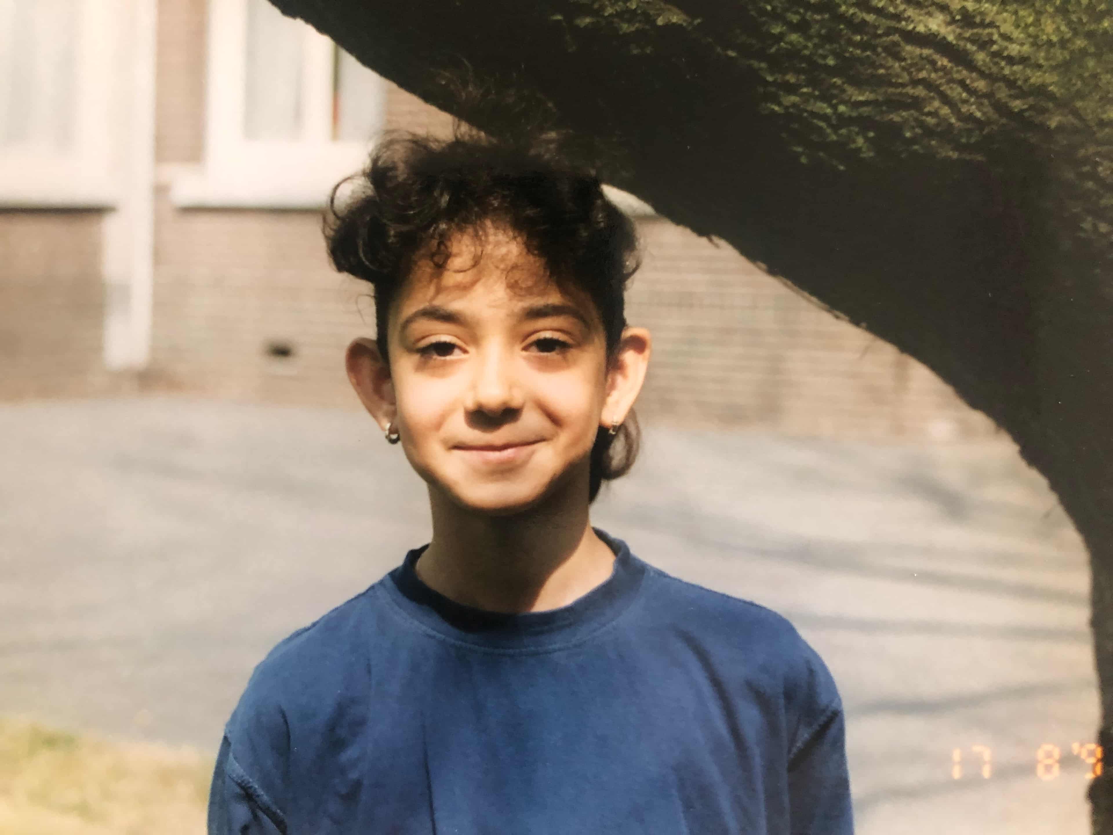 Bahar Akbarian as a child