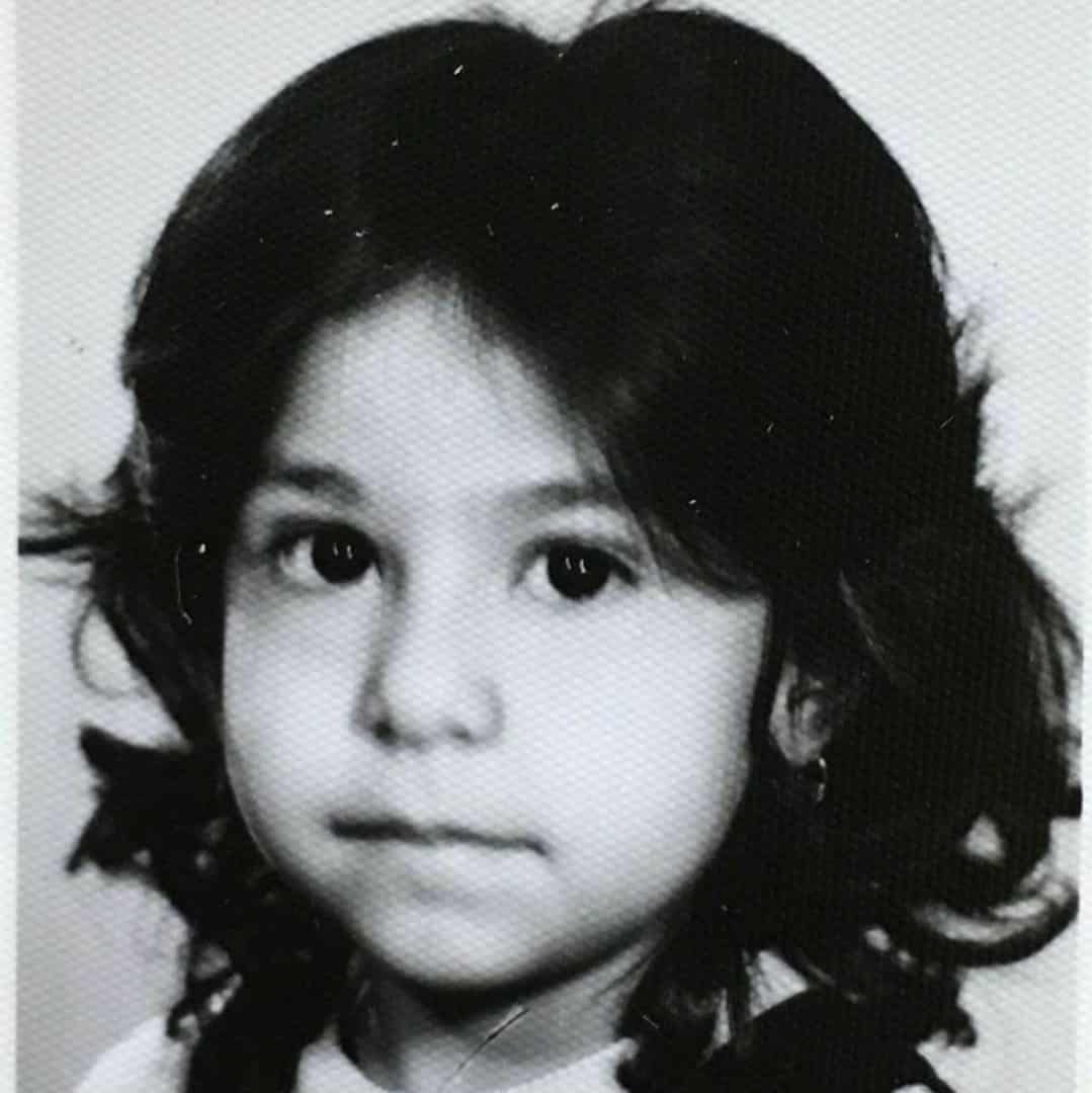 Roksareh Sabeti as a child
